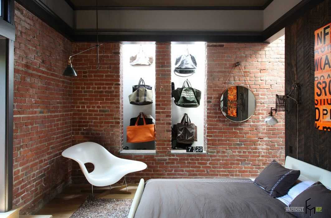 Кирпичная стена в интерьере в стиле лофт: фото белого кирпича в дизайне гостиной