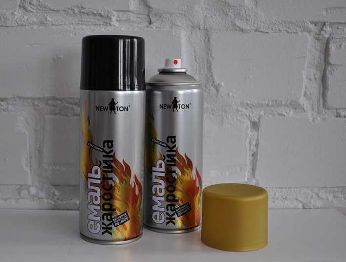 Термостойкая краска (40 фото): огнеупорные составы для печей и каминов, огнезащитные краски для дерева и кирпича в аэрозольных баллончиках