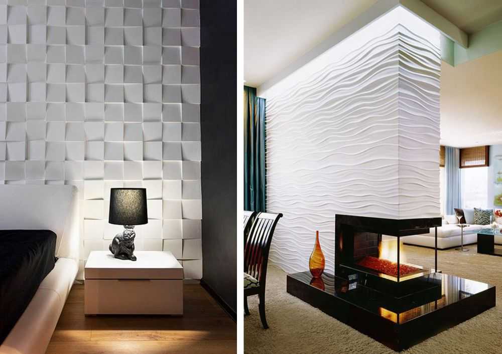 3d панели для стен в интерьере - фото примеров