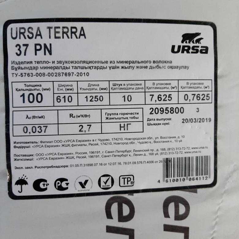 Теплоизоляционные материалы ursa — обзор утеплителей