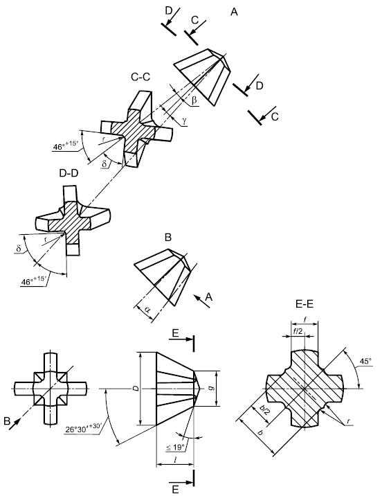 Гост р 52785-2007: отвертки слесарно-монтажные для винтов и шурупов с крестообразным шлицем. рабочая часть. размеры