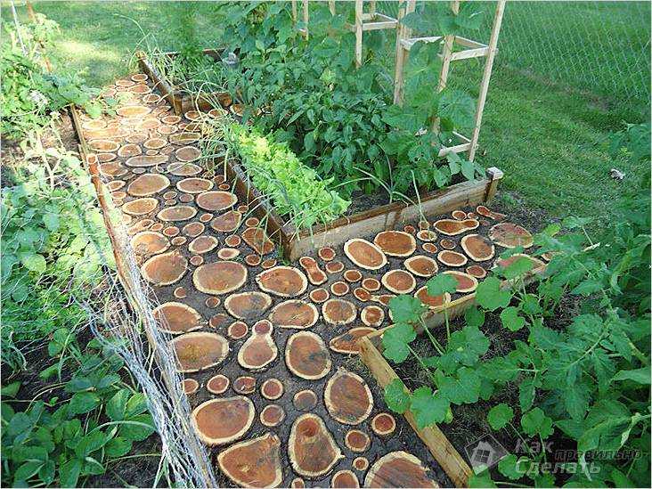 Красивые дорожки из дерева для дачи и сада: делаем своими руками