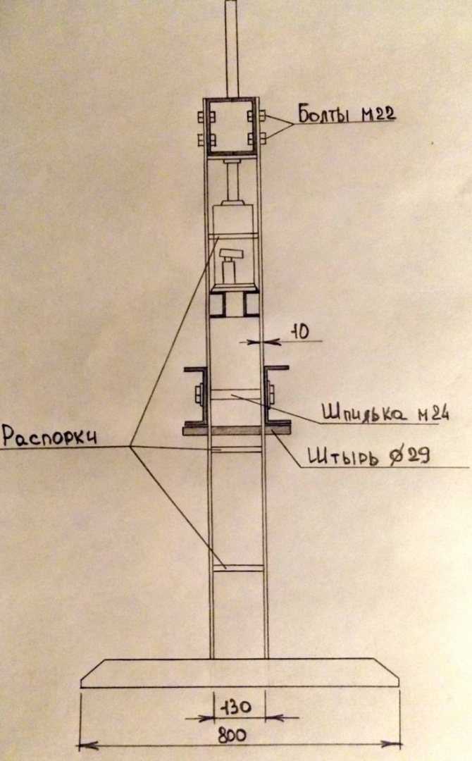 Кран для снятия двигателя своими руками, чертежи - mtz-80.ru