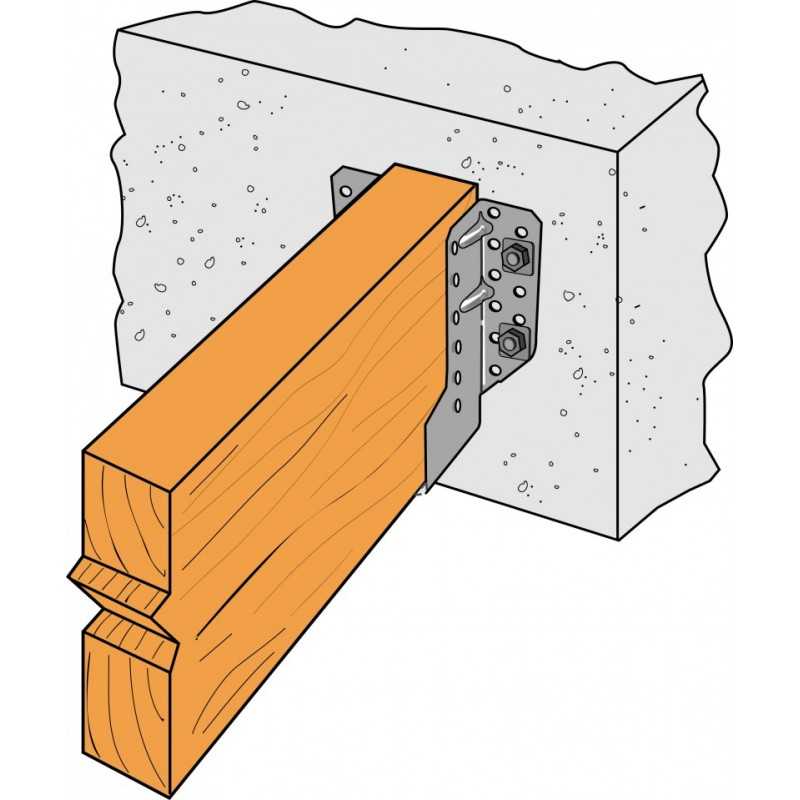 Как производится крепление бруса к кирпичной стене?