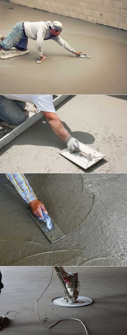 Железнение бетона в домашних условиях