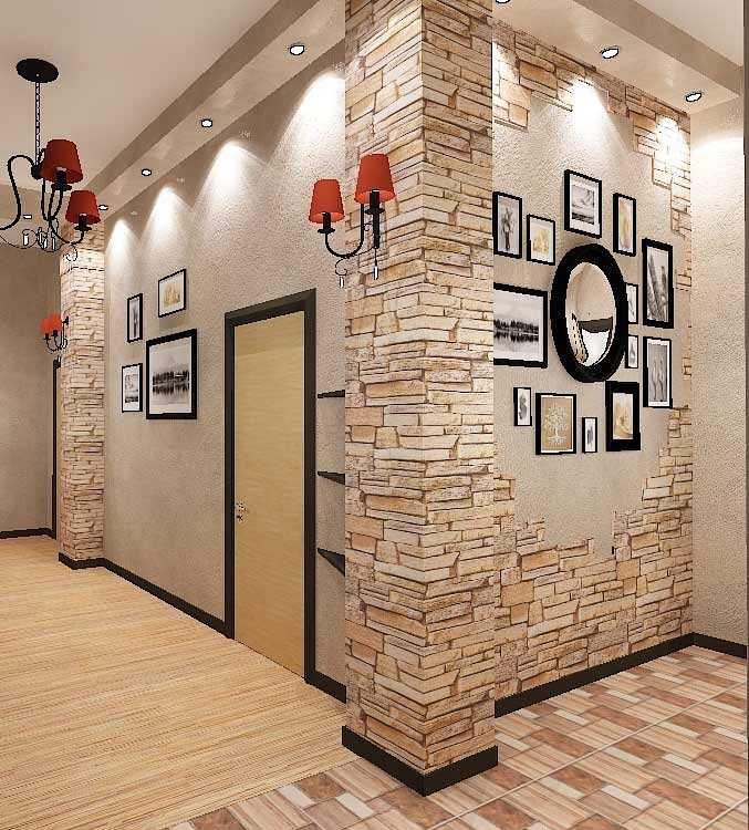 Декоративные кирпичики на стену в коридоре (61 фото): кирпичная белая отделка в интерьере прихожей, варианты дизайна в стиле «лофт»