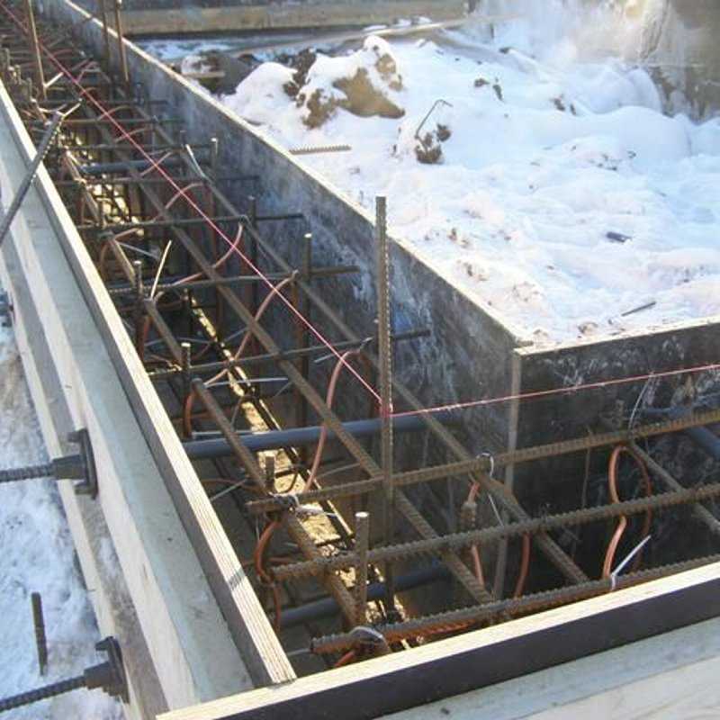 Технология бетонных работ в зимних условиях