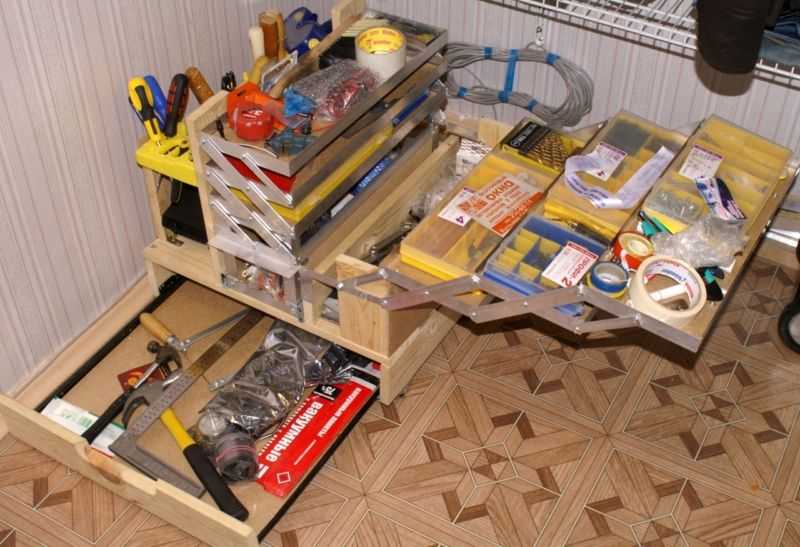Как организовать хранение инструментов и материалов в мастерской