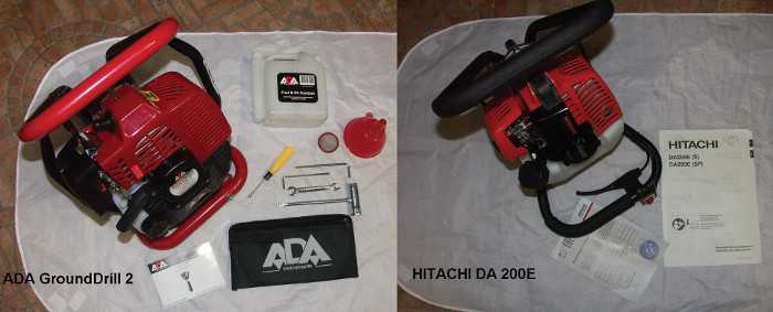 Мотобуры Hitachi DA200E и DA300E. Особенности бензобуров и инструкция по их эксплуатации.