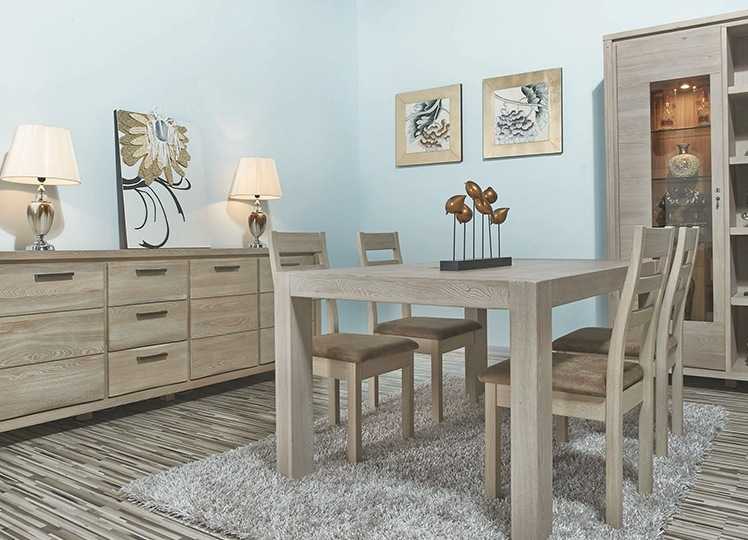 Цвет натуральный дуб (23 фото): обеденный стол и другие предметы мебели в интерьере, сочетание с другими оттенками
