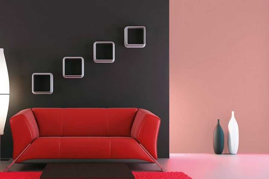 Матовая краска для стен: черная и белая глянцевая краска в дизайне квартиры, полуматовые составы для стен